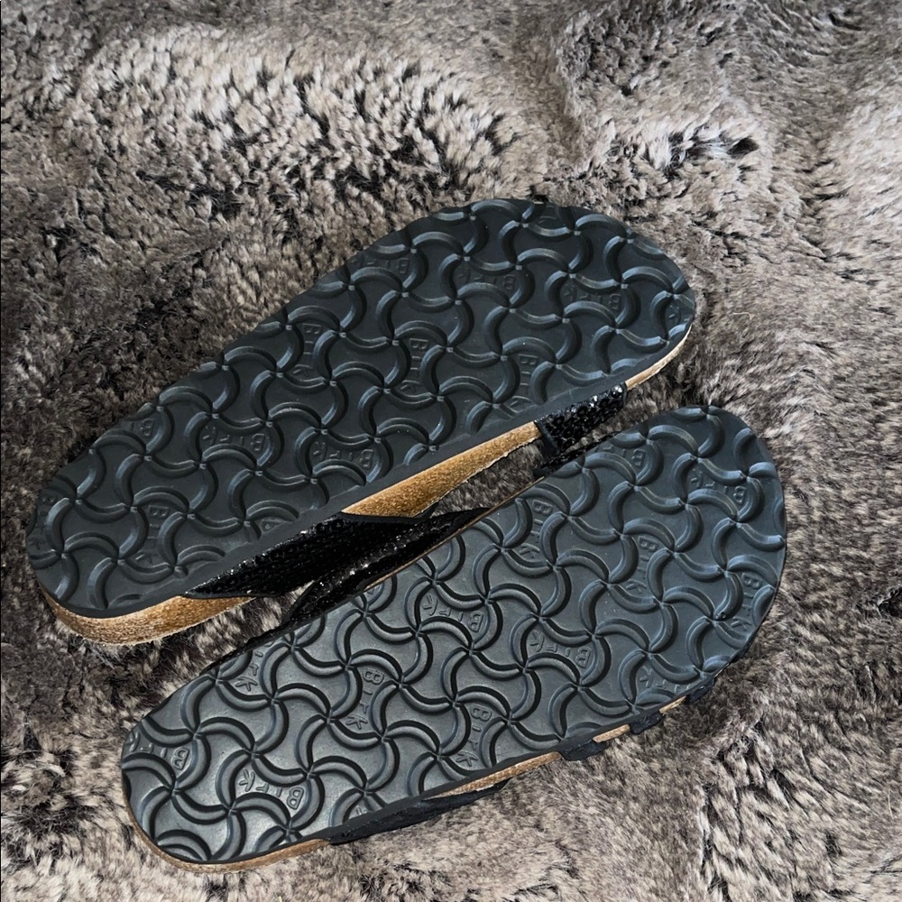 Tatami Elegant Black Sparkly Sandals - Picture 4 of 8